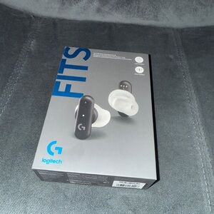 Logitech FITS Wireless Earbuds in Black and White